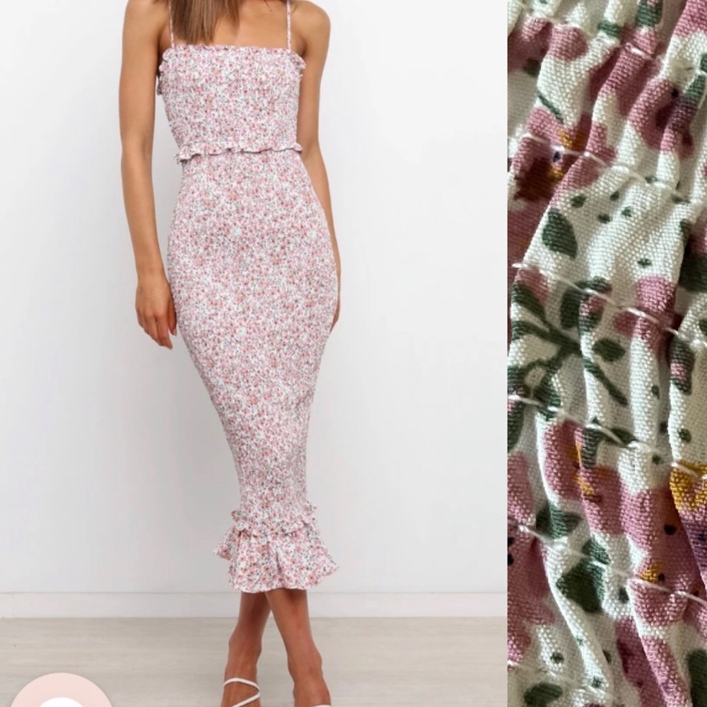 Petal and Pup Lyne Dress in blush floral print